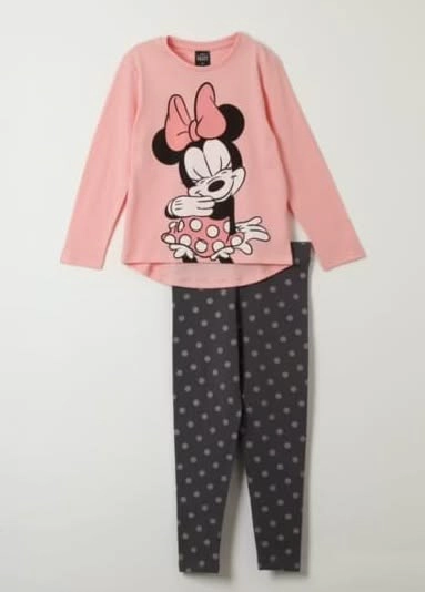 CONJUNTO MINNIE MOUSE TALLA 8 POLERA Y CALZA - 2