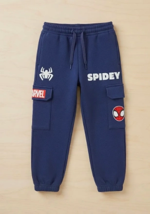PANTALON DE BUZO SPIDEY ESTILO CARGO TALLA 3 - 2