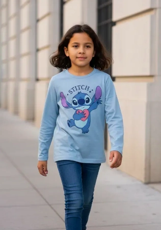 POLERA STITCH MANGA LARGA TALLA 8 DISNEY - 1