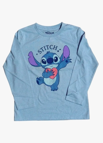 POLERA STITCH MANGA LARGA TALLA 8 DISNEY - 2