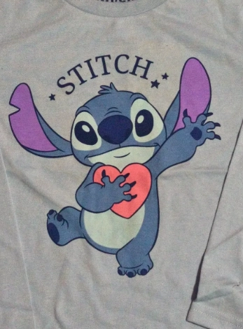 POLERA STITCH MANGA LARGA TALLA 8 DISNEY - 3