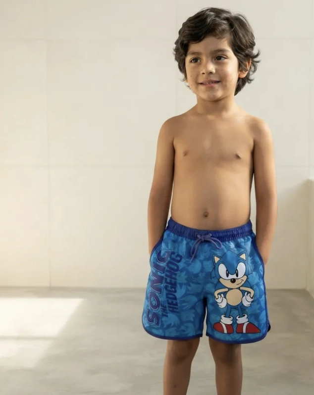 SHORT DE BAÑO SONIC TALLAS 4 Y 6 - 1