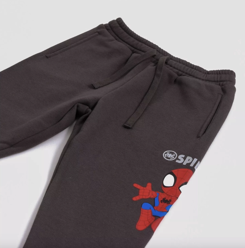 PANTALON DE BUZO SPIDEY TALLA 3 COLOR GRIS - 4