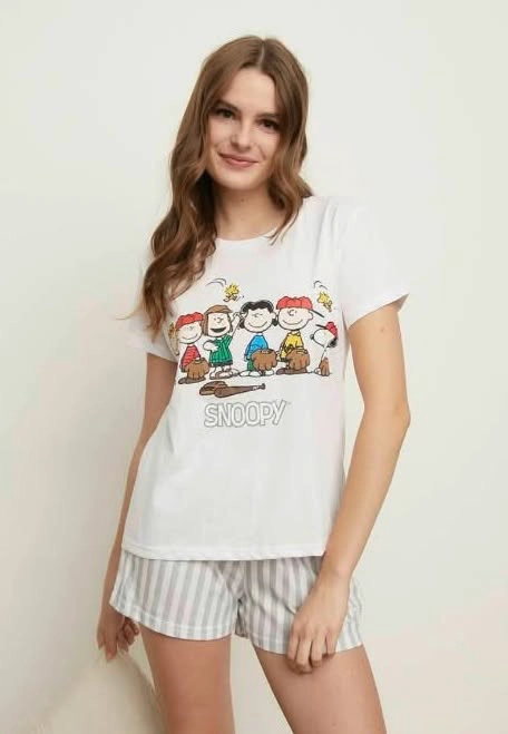PIJAMA SNOOPY Y SUS AMIGOS TALLA S - 1