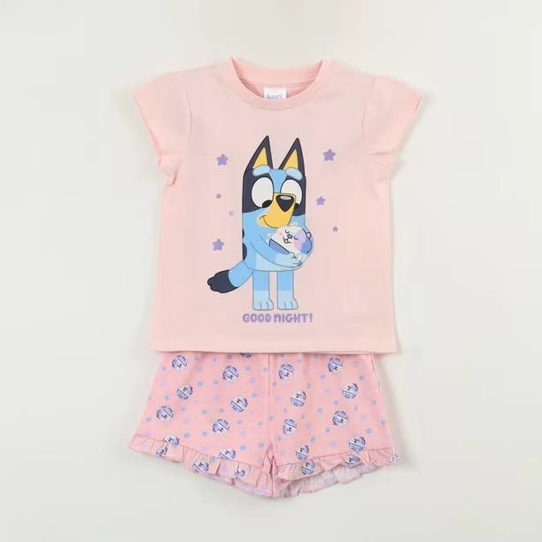 PIJAMA BLUEY TONOS ROSADOS TALLA 3 - 2