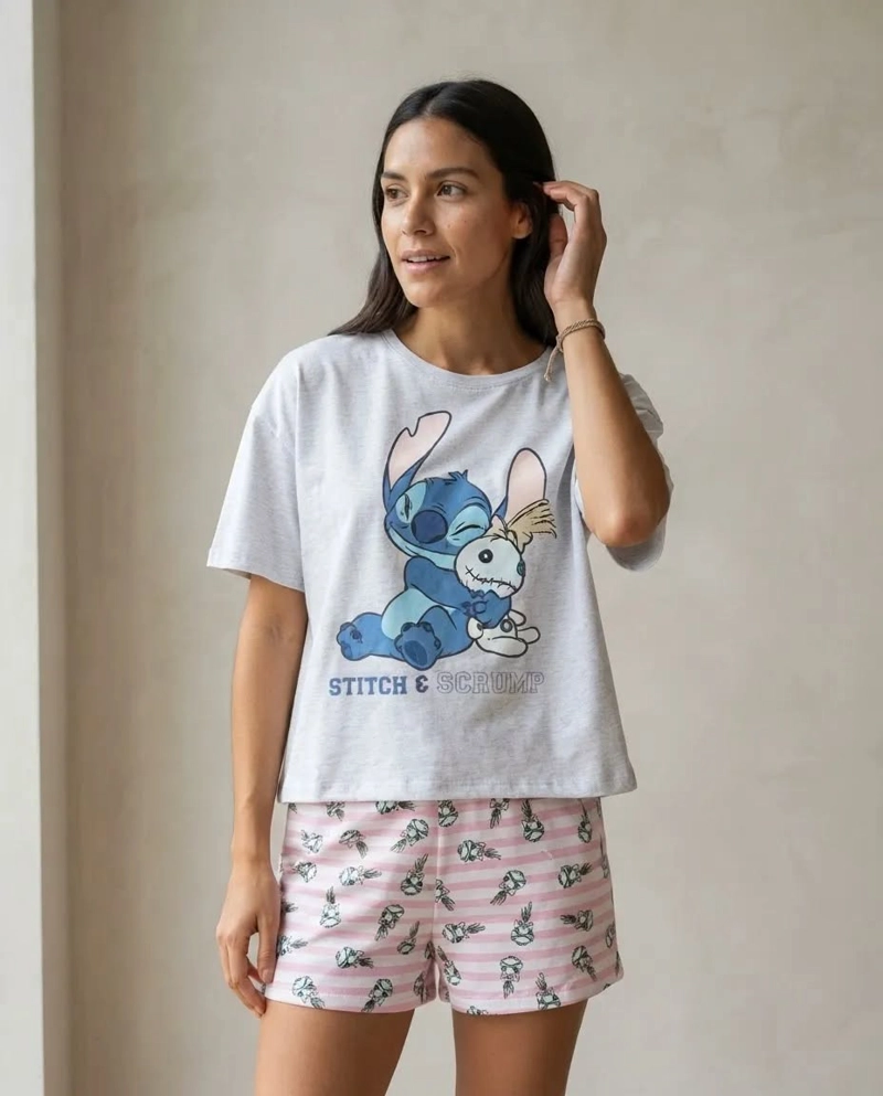 PIJAMA STITCH & SCRUMPS TALLA S - 1