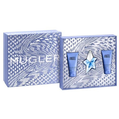 SET DE REGALO PERFUME  MUGLER ANGEL 25 ML + 2 BODY LOTION 50 ML - 2