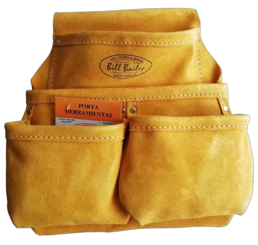 COLETO PORTAHERRAMIENTAS CUERO 4 BOLSILLOS BILL BAILEY CAMEL - 1