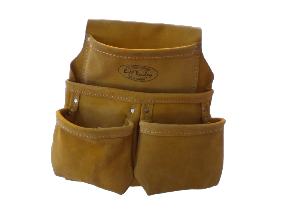 COLETO PORTAHERRAMIENTAS CUERO 4 BOLSILLOS BILL BAILEY CAMEL - 4