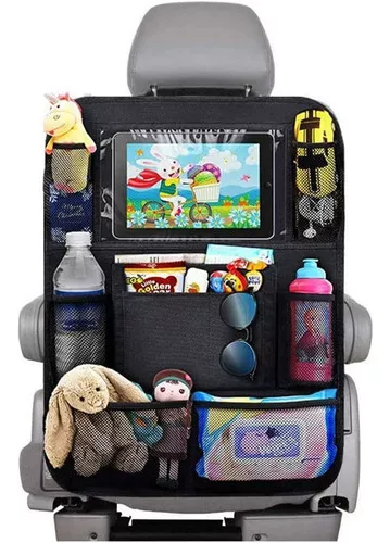 ORGANIZADOR DE ASIENTO TRASERO CON SOPORTE(NEGRO) - 1