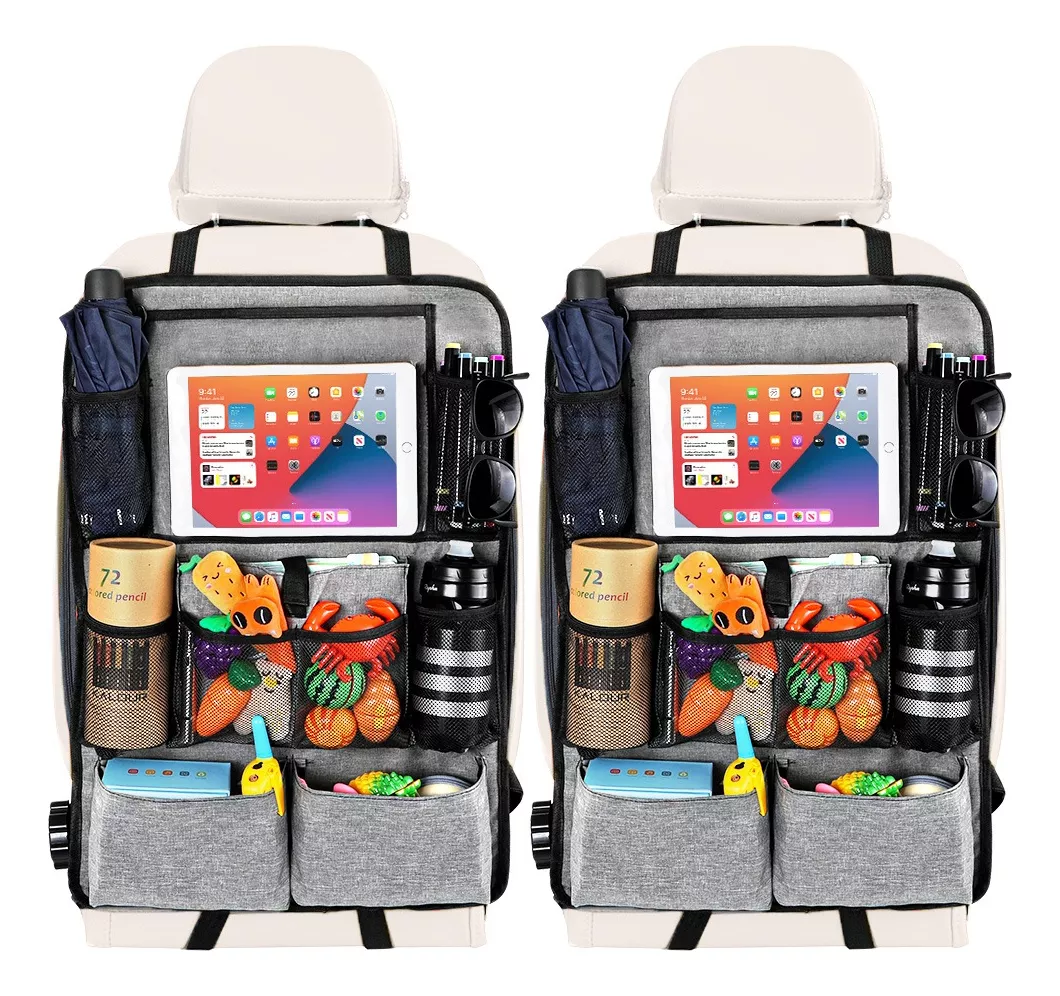BOLSO ORGANIZADOR PARA RESPALDO ASIENTO TRASERO DE AUTO 2PC - 1