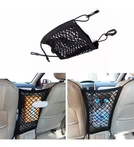 ASIENTO ORGANIZADORA COCHE MALLA RED ELÁSTICA ALMACENAMIENTO - 1