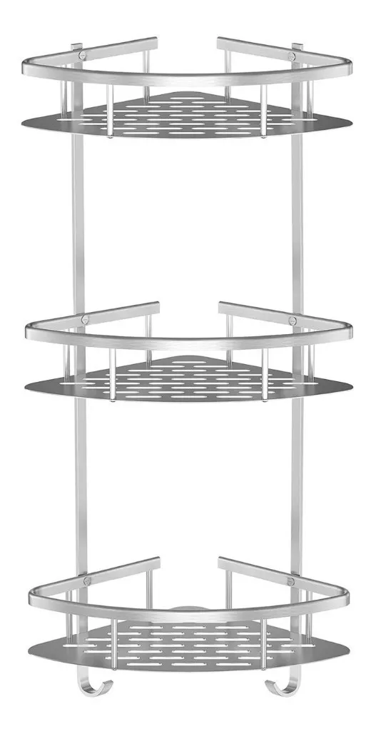 ORGANIZADOR ESQUINERO DUCHA MULTIUSO 4 PISOS AJUSTABLE - 1
