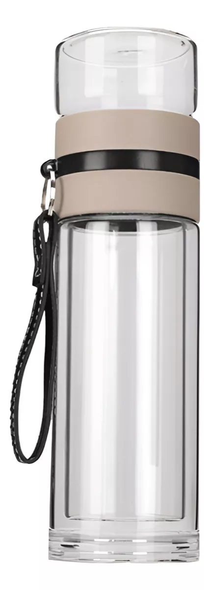 BOTELLA INFUSOR VIDRIO BOROSILICATO INFUSIÓN SEPARADO DE TÉ COLOR BLANCO BOTELLA INFUSOR VIDRIO BOR - 1