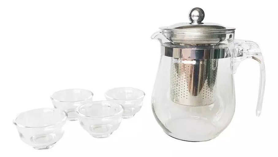 TETERA 4 TAZAS VIDRIO - 1