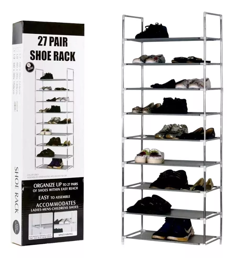 MUEBLE ZAPATERO ORGANIZADOR RACKS ZAPATERO ARMABLE 27 PARES - 1