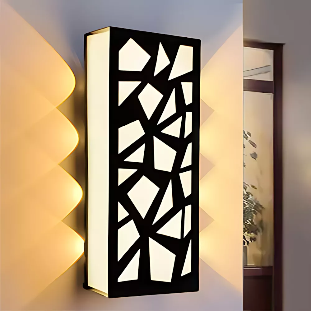 APLIQUE DE PARED EXTERIOR LED CÁLIDA IMPERMEABLE DECORACIÓN - 1