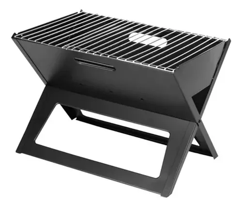 PARRILLA DE CARBON PORTATIL PLEGABLE CAMPING TIPO X - 1