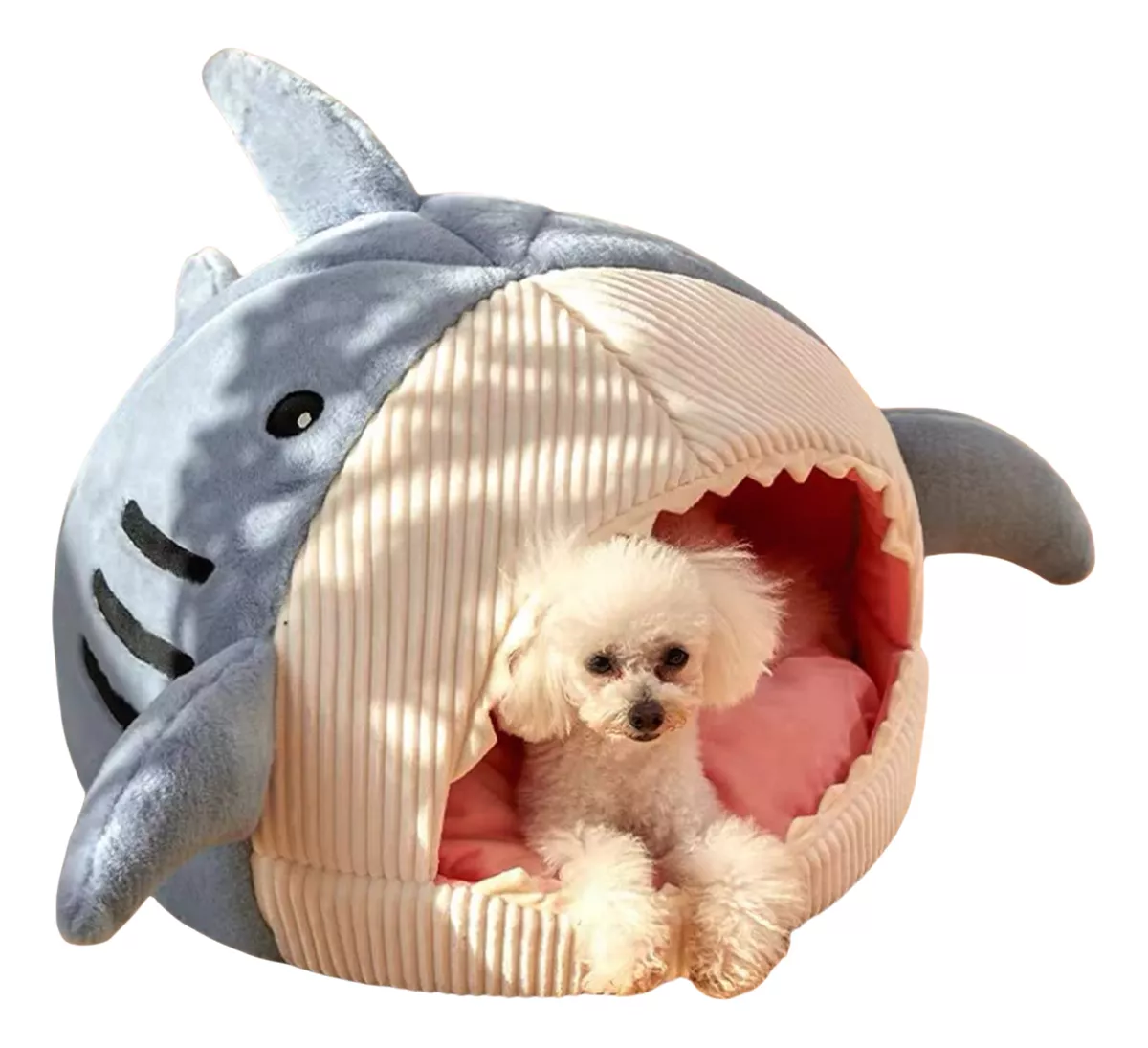 CASA CAMA PLUSH IGLU NIDO DE GATOS Y PERROS L GRANDE - 1