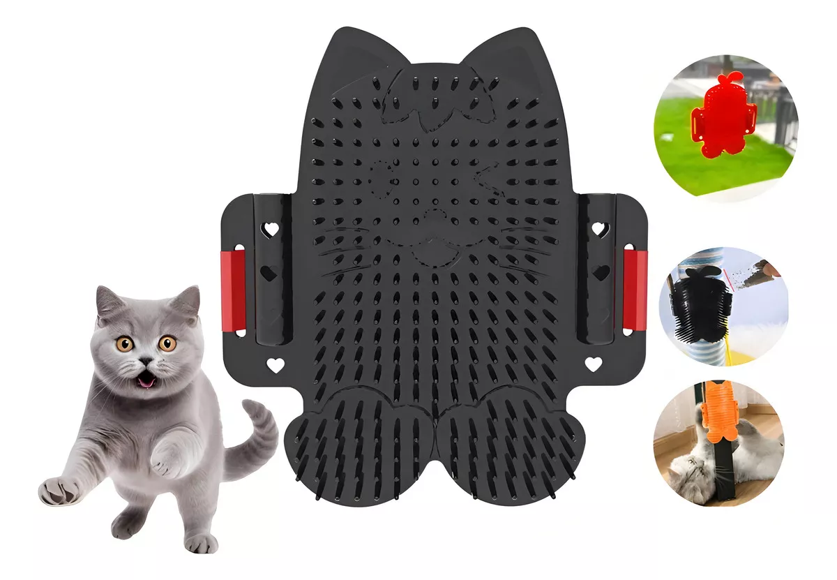 RASCADOR PARA GATOS MASCOTAS JUGUETE DIVERTIDO ANTIESTRES COSAS DE GATOS RASCADORES DIVERTIDOS NEGRO - 1