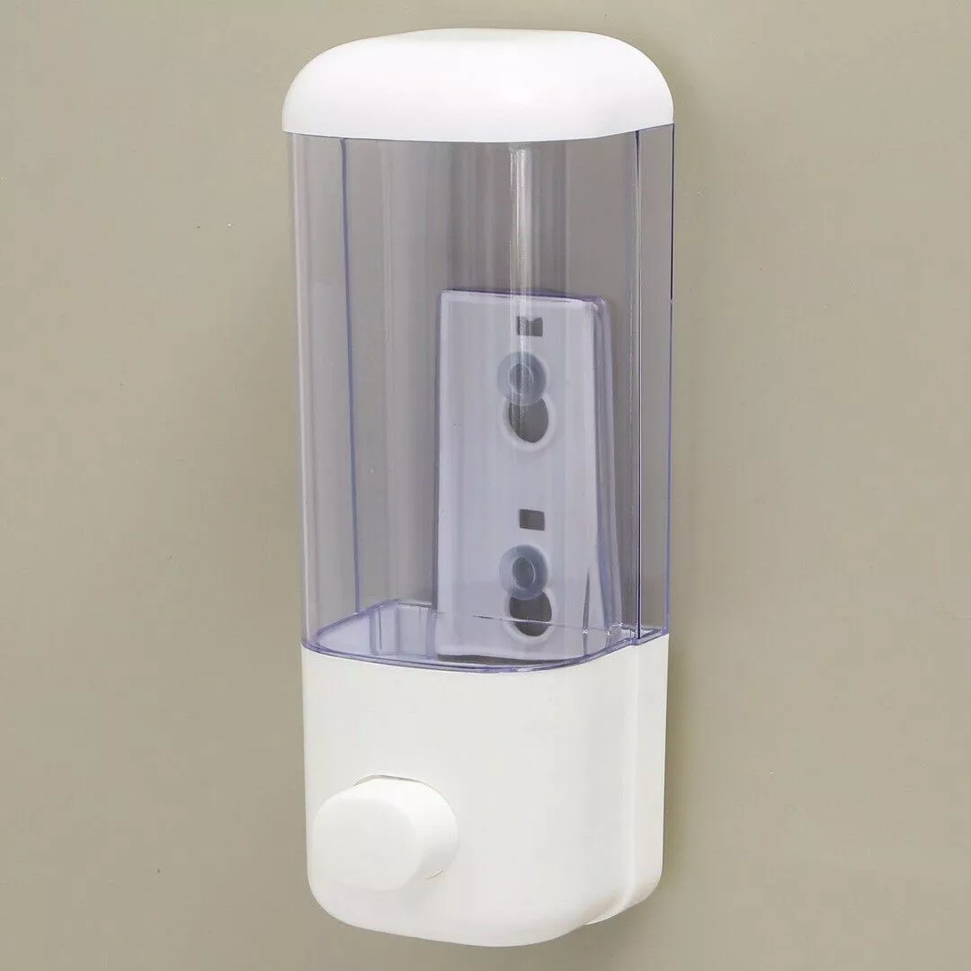 DISPENSADOR JABON GEL LÍQUIDO DESINFECTANTE SHAMPOO COLOR TRANSPARENTE - 1