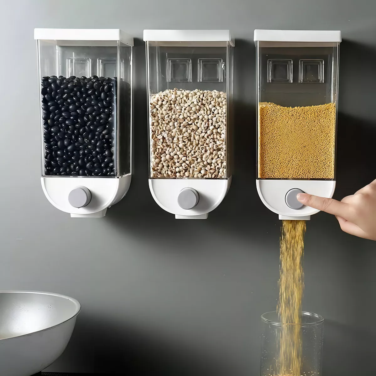 DISPENSADOR PARED CEREAL GRANOS DULCES FRUTOS SECOS 1L - 1
