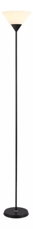 LÁMPARA DE PIE CON PANTALLA LAMPARA MINIMALISTA-TONO CALIDO ESTRUCTURA NEGRO PANTALLA BLANCO - 1