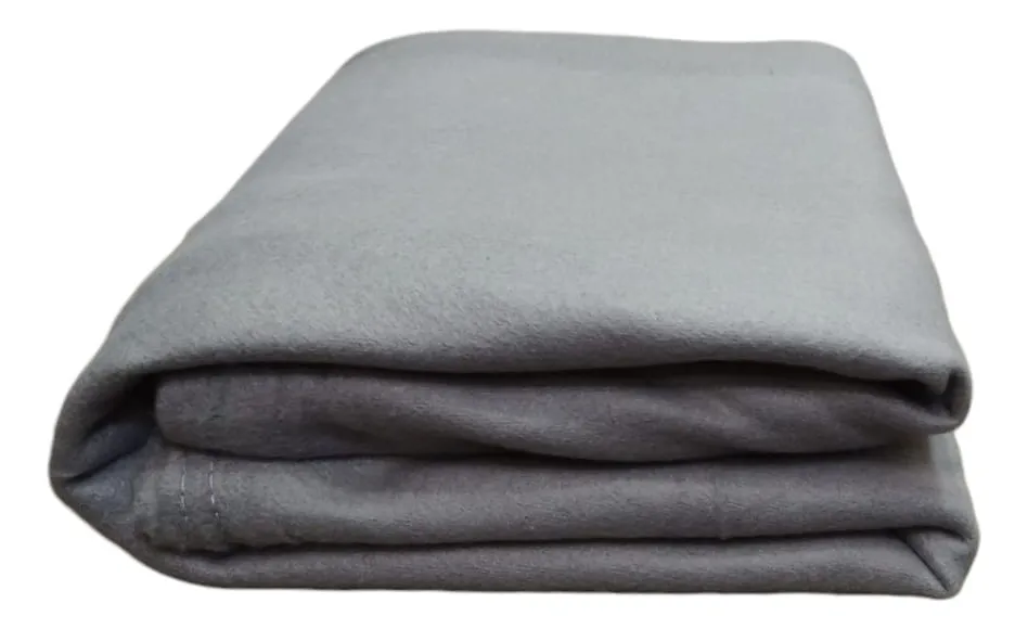 FRAZADA DE POLAR 2 PLAZAS 200X230CM MANTA UNICOLOR - 1