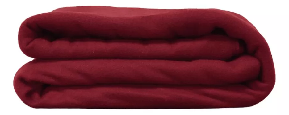 FRAZADA DE POLAR 2 PLAZAS 200X230CM MANTA UNICOLOR - 1