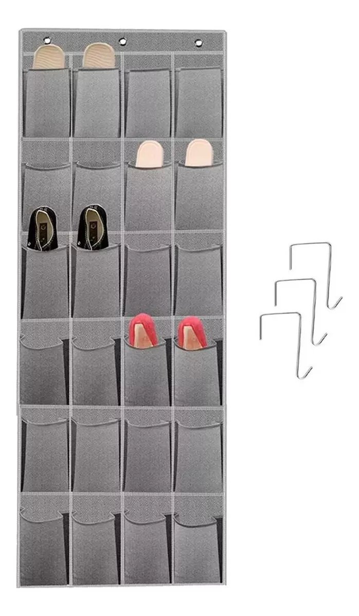 ORGANIZADOR ZAPATOS ZAPATERO COLGANTE PUERTA CLOSET 24 PARES - 1