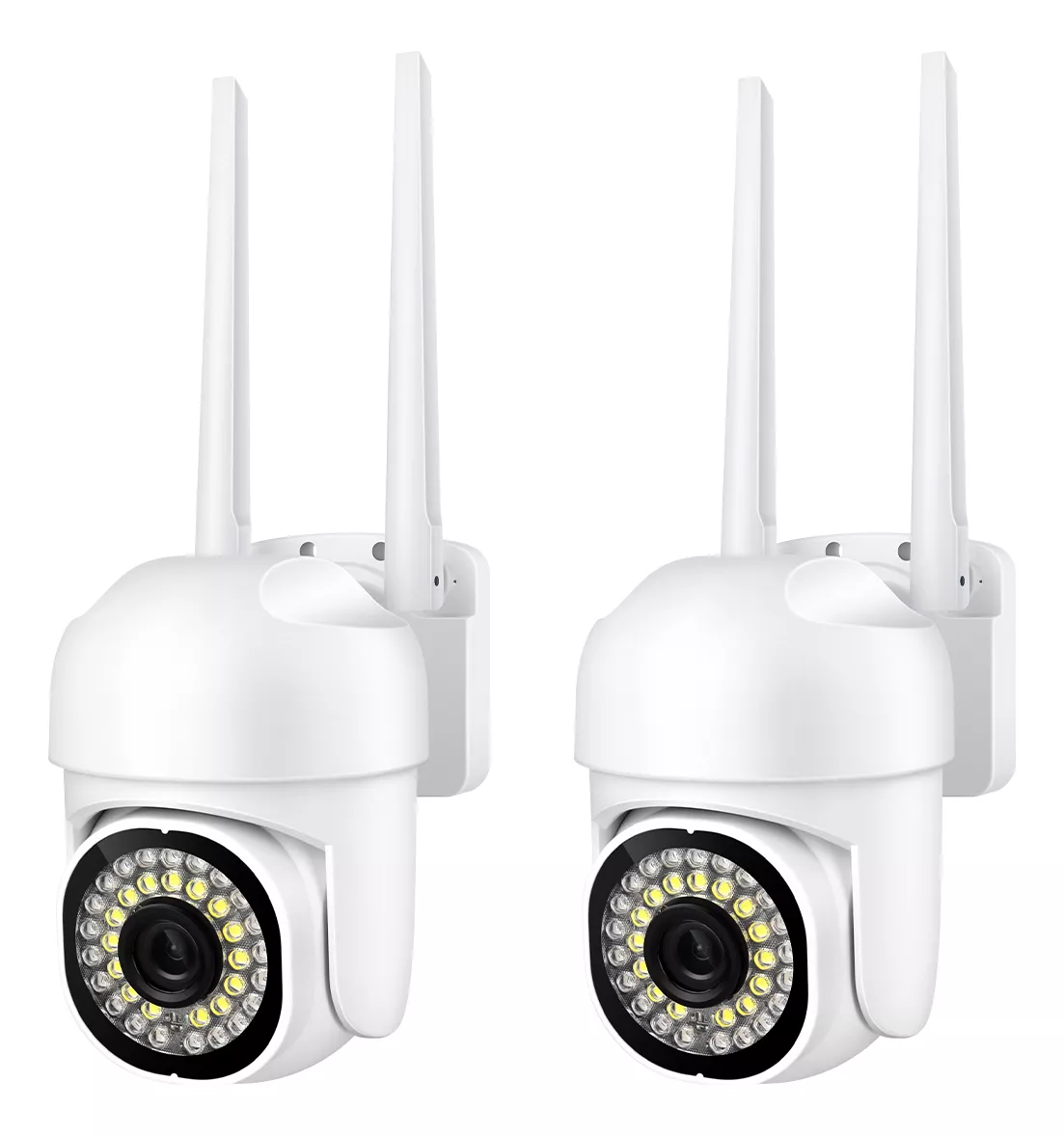 PACK 2 CAMARAS IP SMART WIFI INFRARROJO EXTERNO Y INTERNO HD - 1