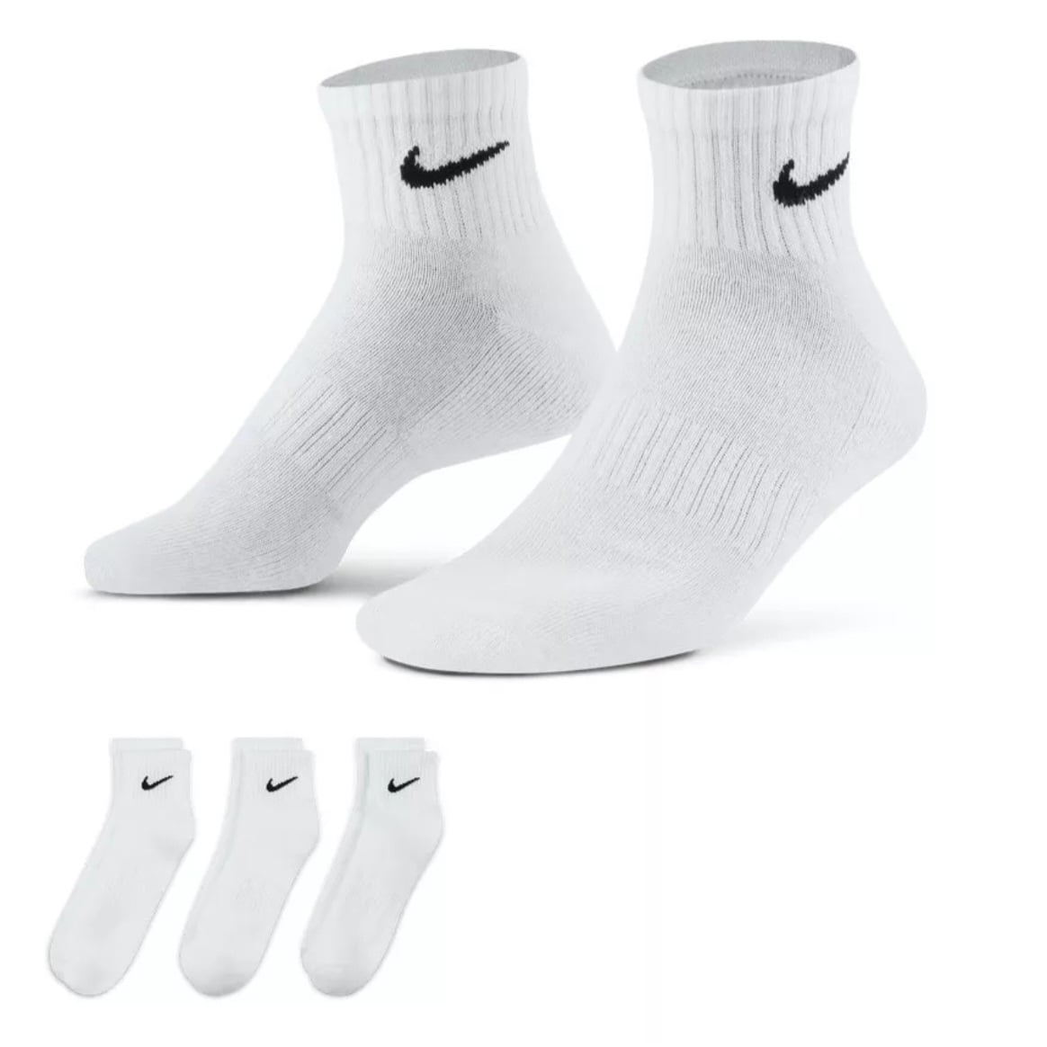 CALCETINES X3 NIKE EVERYDAY CUSHIONED TRAINING COLOR BLANCO - 1