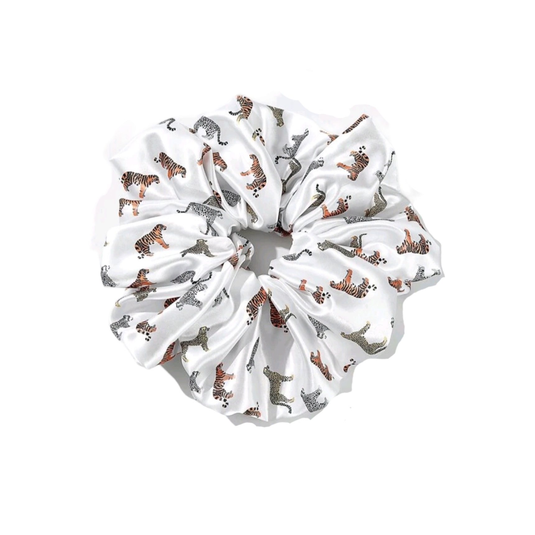 SCRUNCHIE COLET XL COLOR BLANCO CON DISEÑO - 2