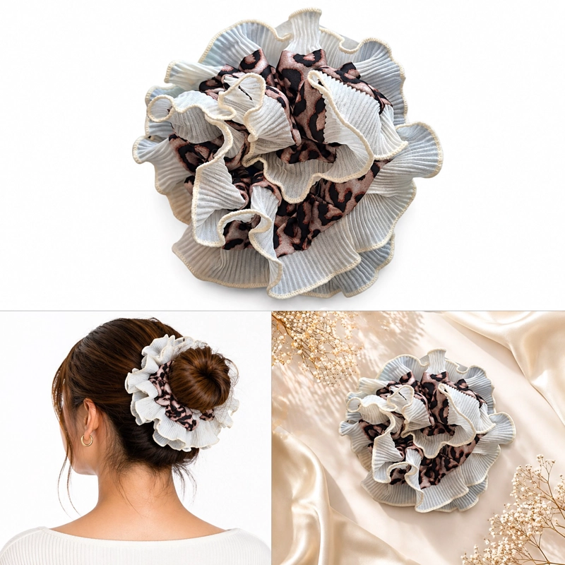 SCRUNCHIE RUMBA DOBLE COLET XL COLOR BLANCO - 2