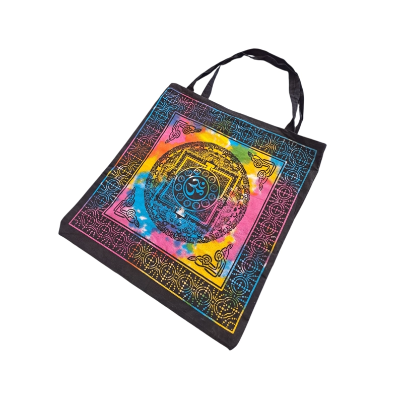 BOLSA DE TELA PARA COMPRAS BOLSA DE MANO MULTIUSO ESTAMPADO HINDU - 2