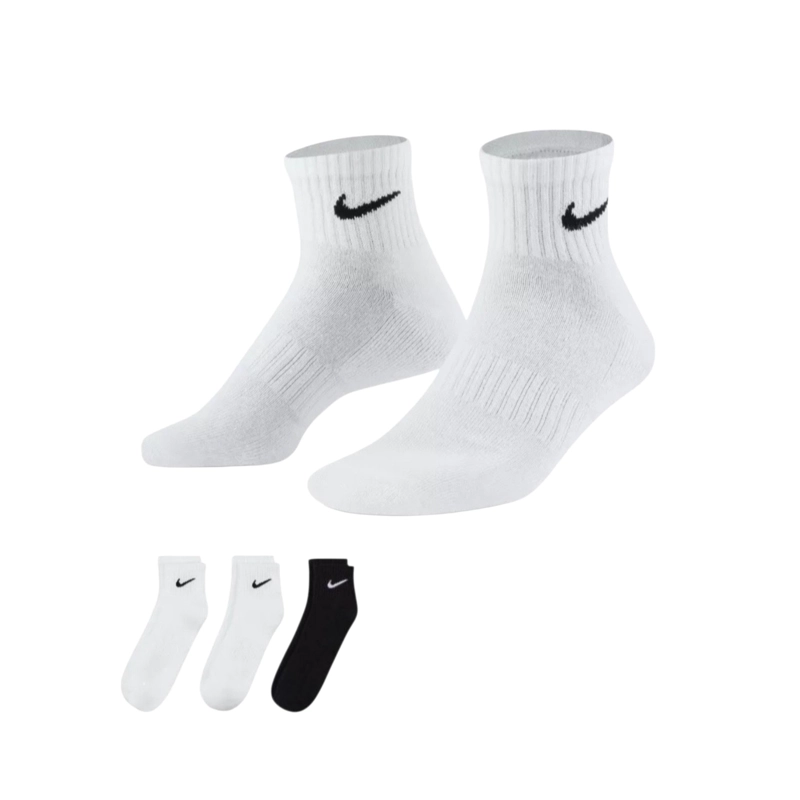 CALCETINES PACK X3 NIKE CONTENT COLOR  BLANCO Y NEGRO - 1