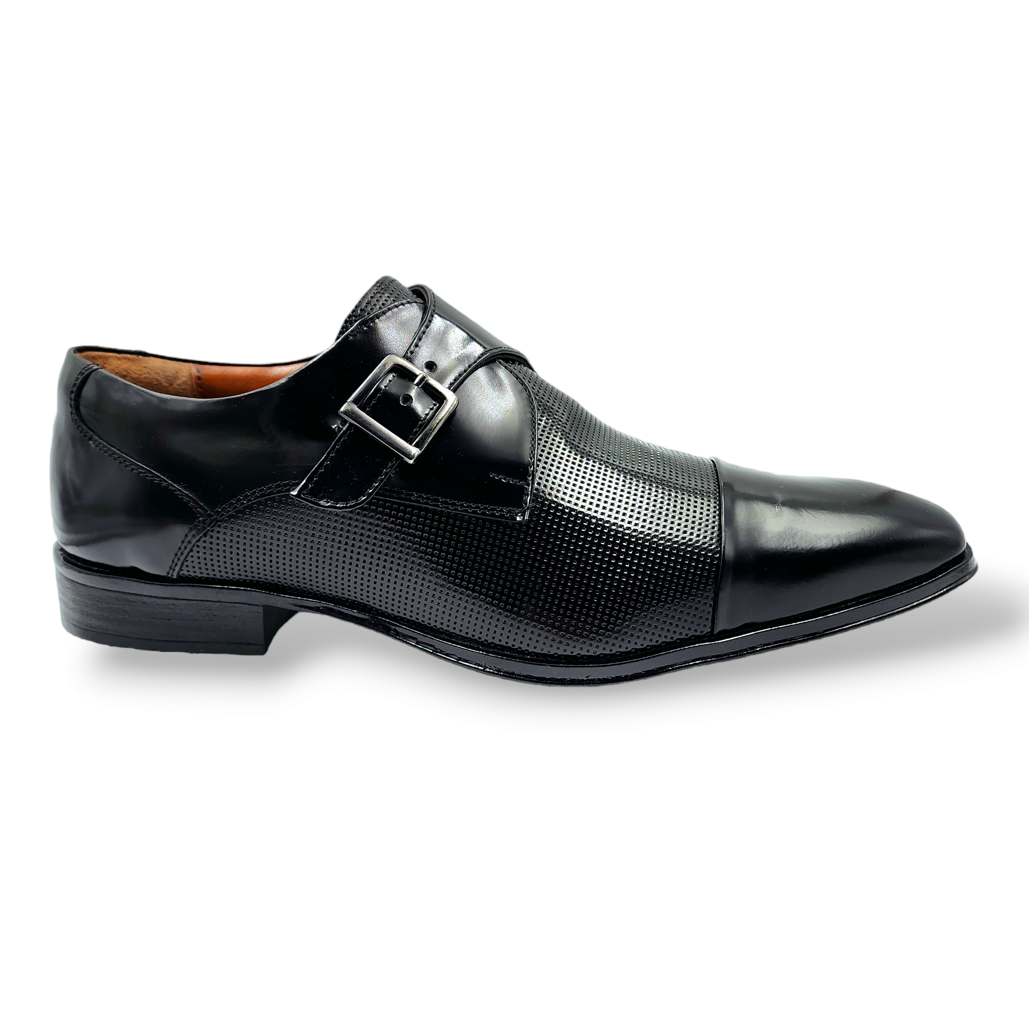 ZAPATO FORMAL CUERO SEMIBRILLO HOMBRE LEVURETT NEGRO - 1