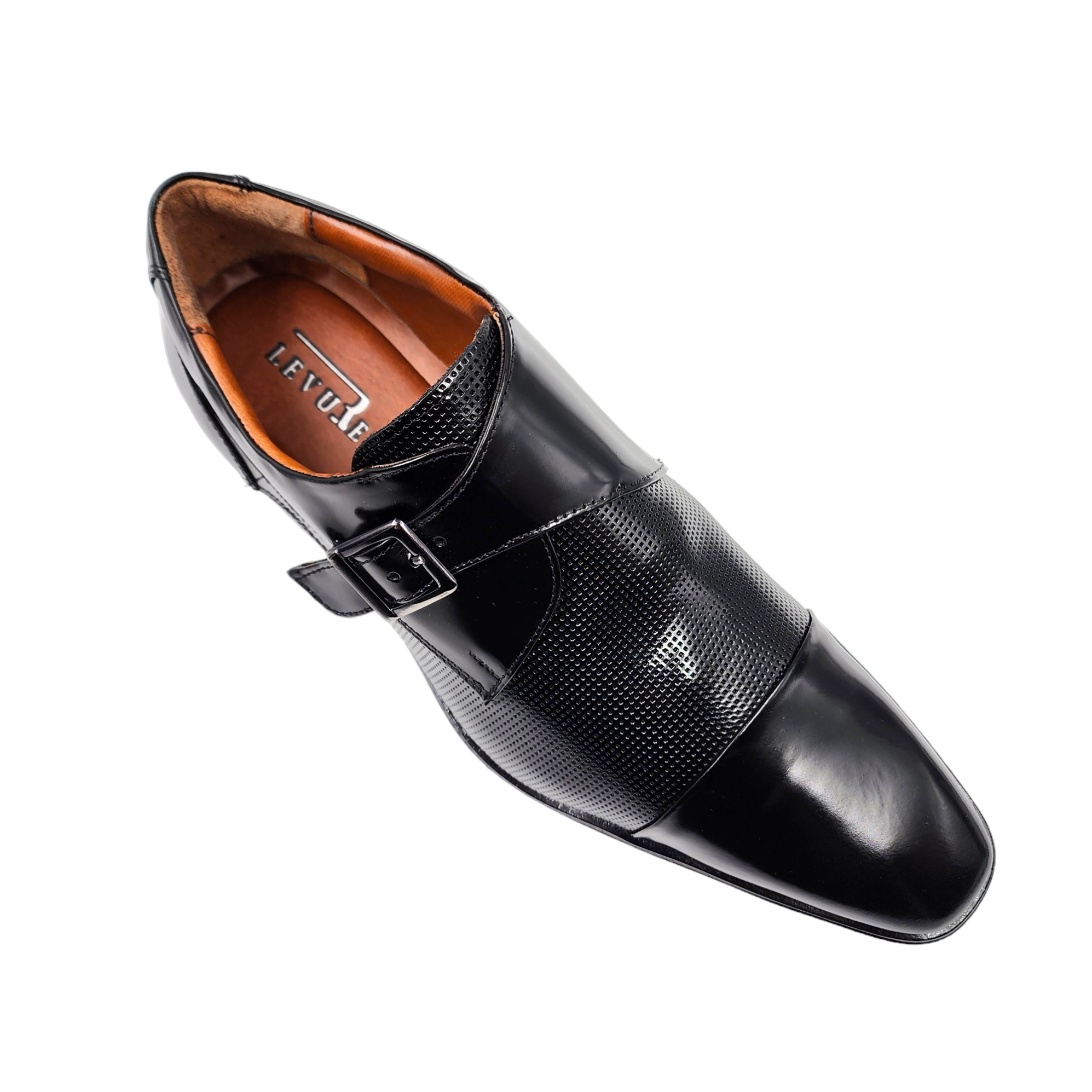 ZAPATO FORMAL CUERO SEMIBRILLO HOMBRE LEVURETT NEGRO - 3