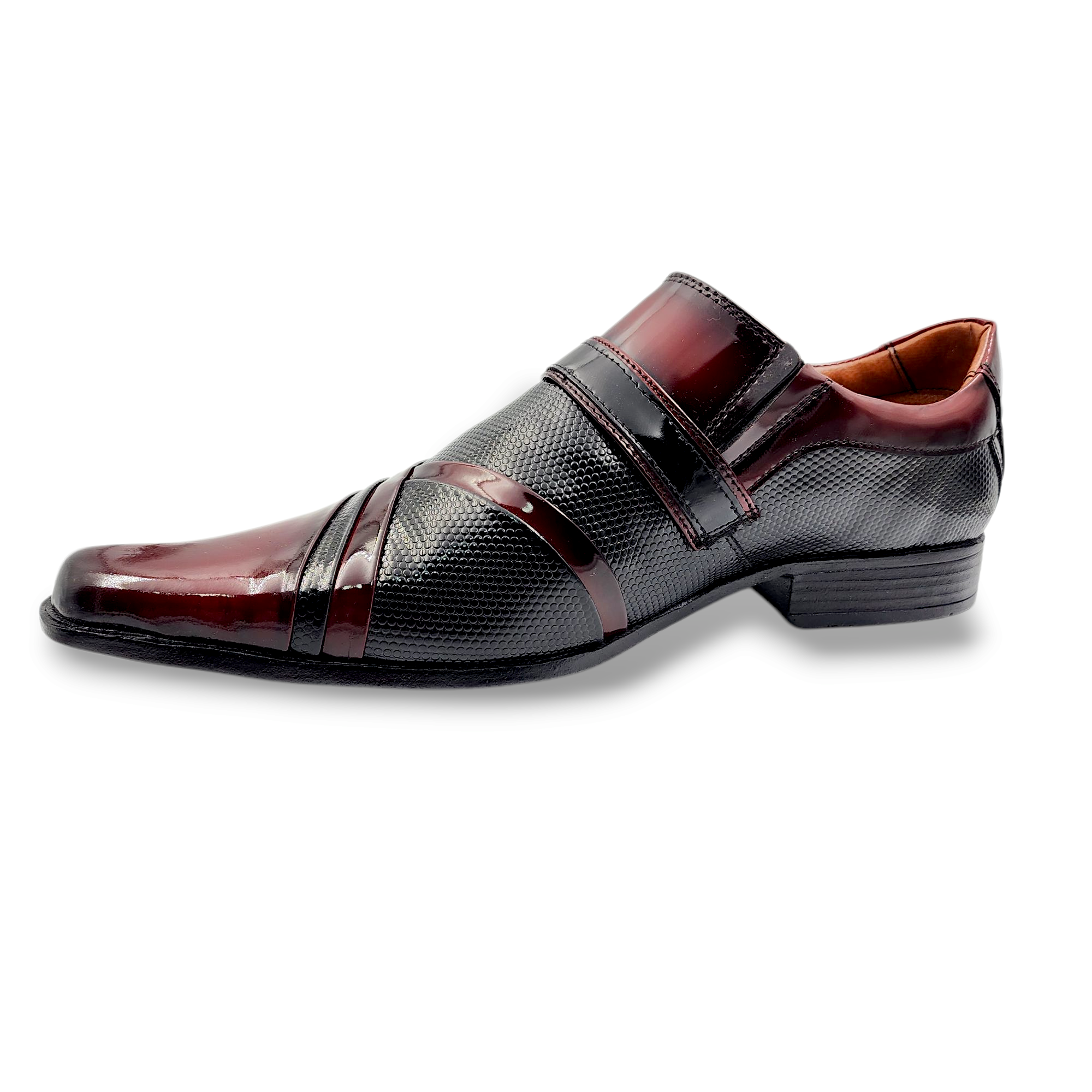 ZAPATO FORMAL CHAROL HOMBRE LEVURETT BURDEOS 0752DR - 3
