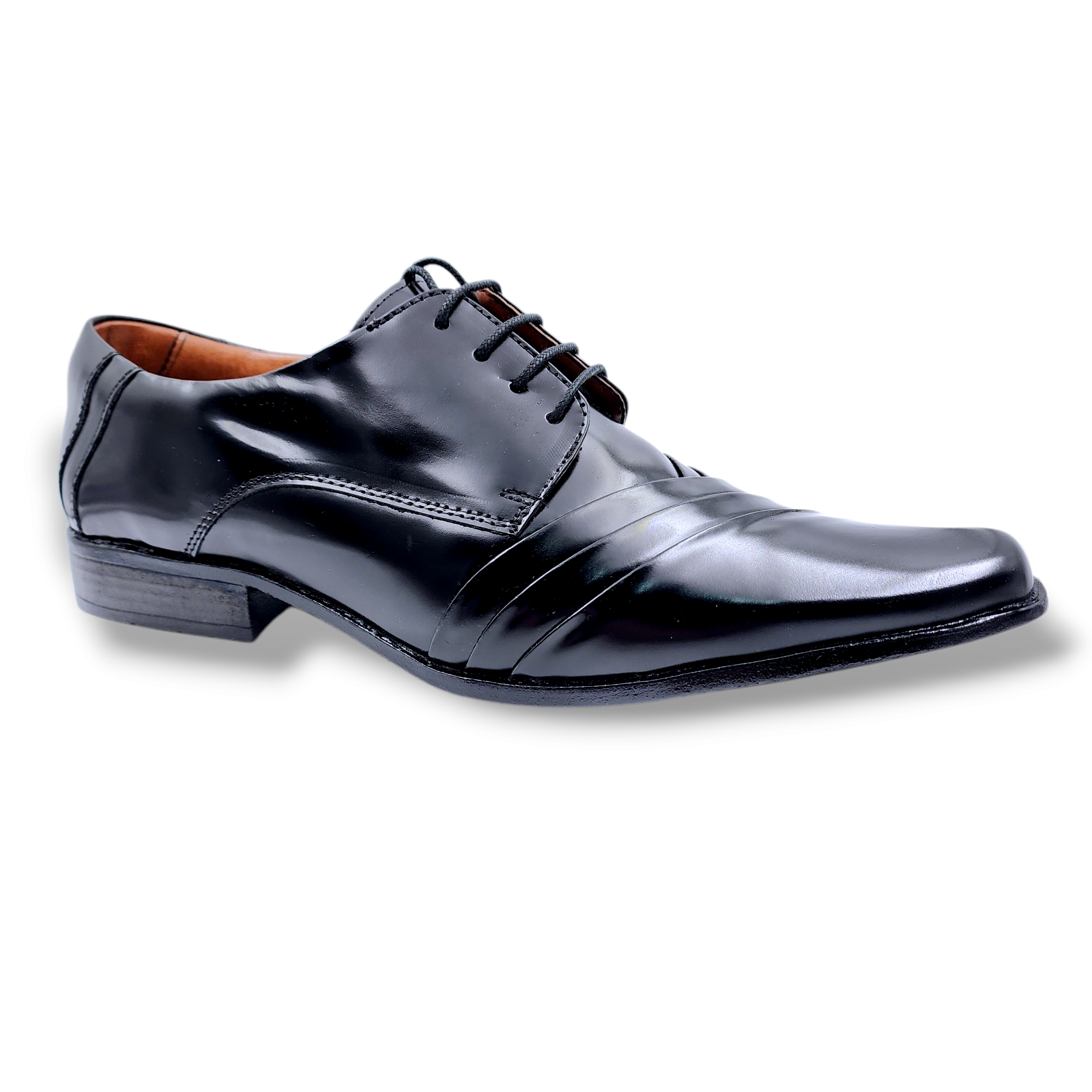 ZAPATO FORMAL CUERO SEMIBRILLO HOMBRE LEVURETT NEGRO - 1