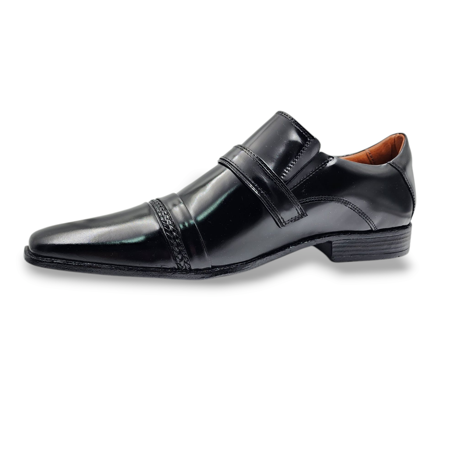ZAPATO FORMAL CUERO SEMIBRILLO HOMBRE LEVURETT NEGRO 12053N - 3