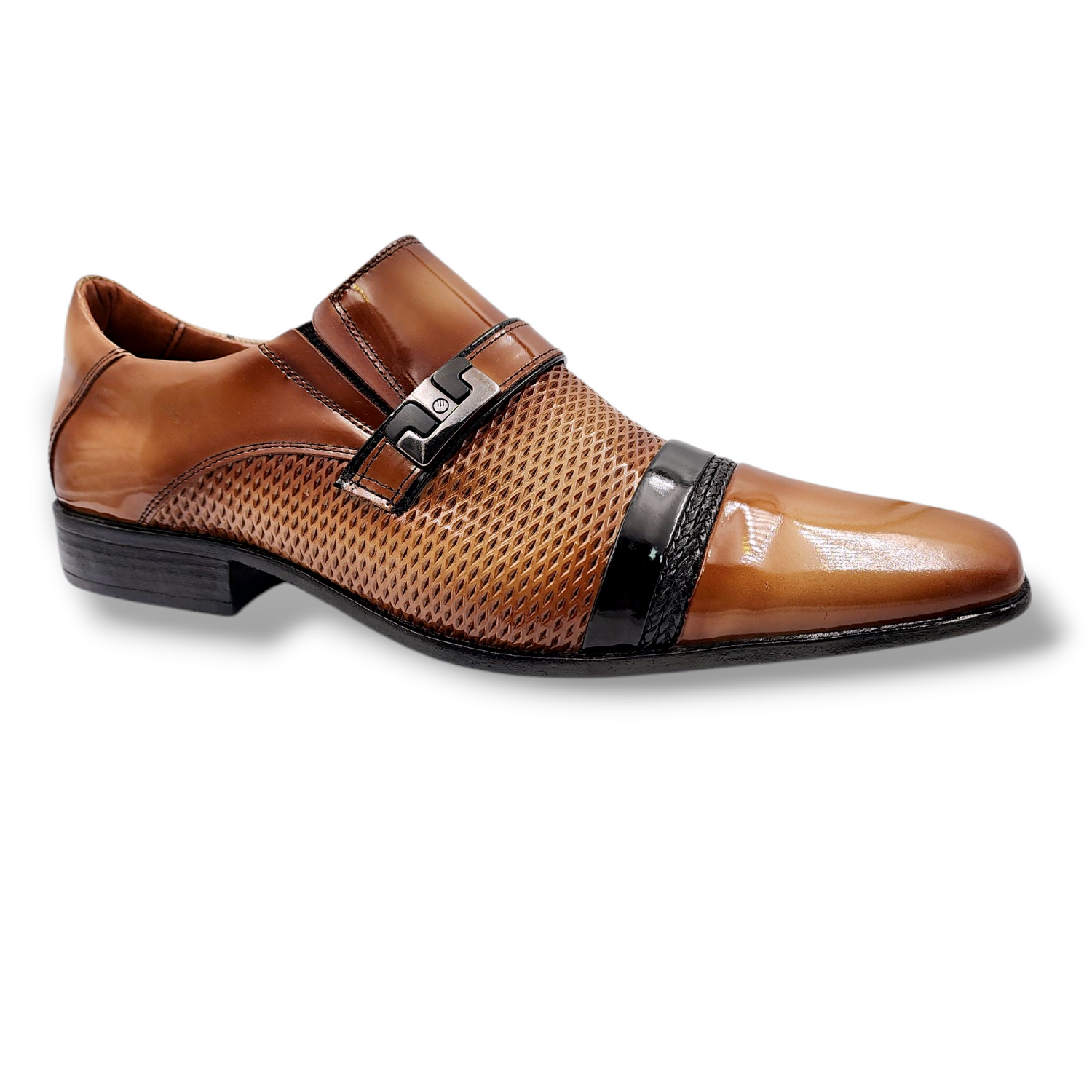 ZAPATO FORMAL CHAROL HOMBRE LEVURETT CAMEL 12053M - 1