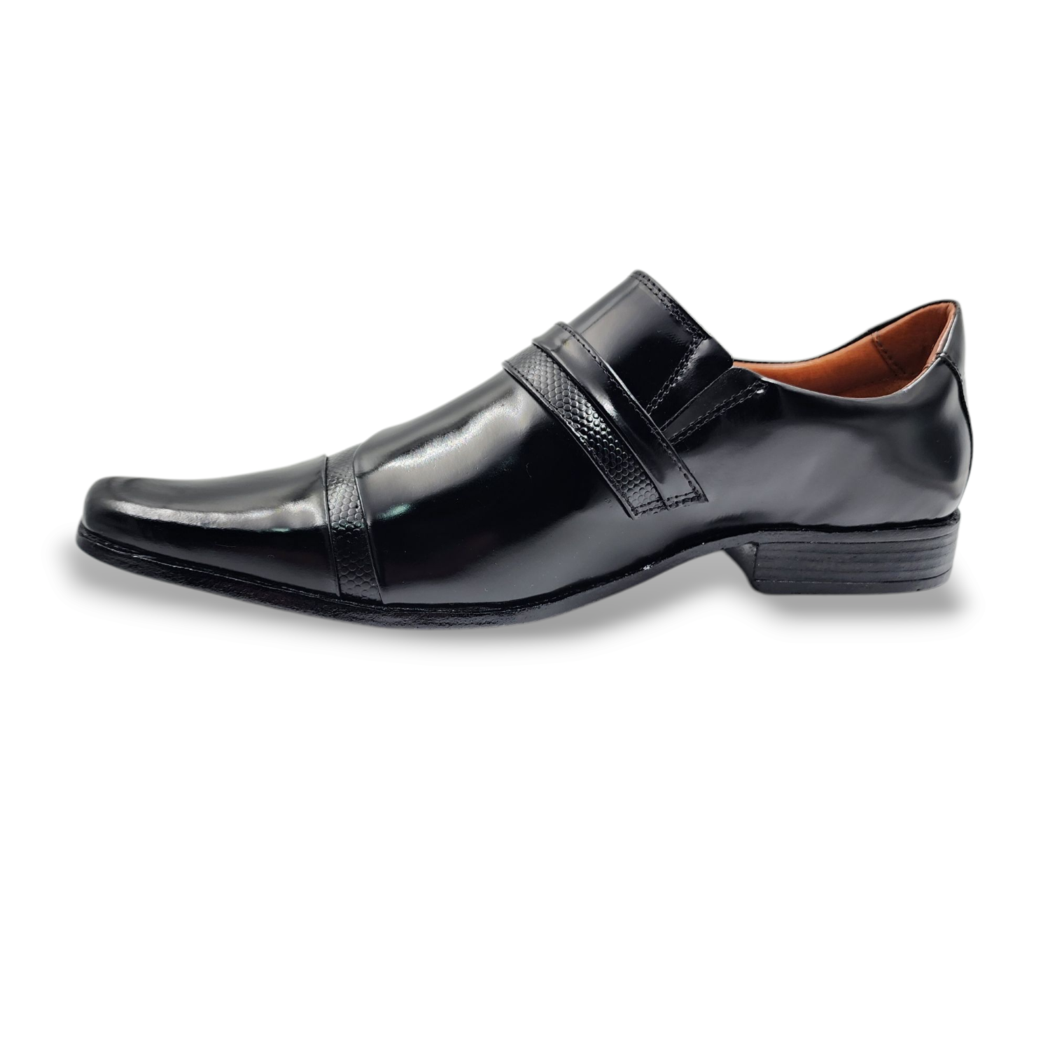 ZAPATO FORMAL CUERO SEMIBRILLO HOMBRE LEVURETT NEGRO 0701 - 3