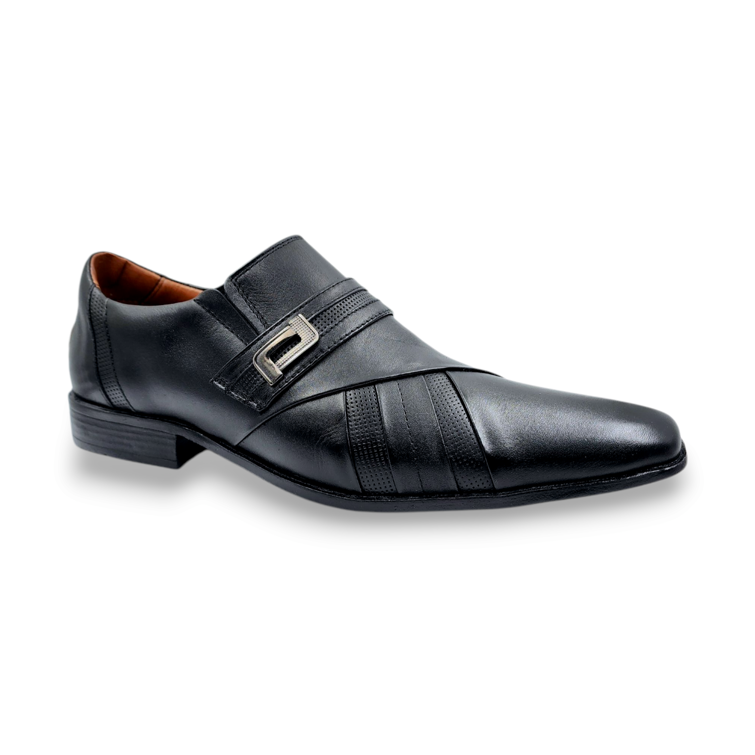 ZAPATO FORMAL DE CUERO HOMBRE LEVURETT NEGRO 12023 - 1