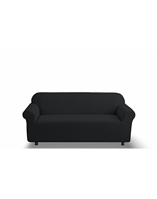 FUNDA PARA SOFA CUADRILLE DE 3 CUERPO NEGRO - 1