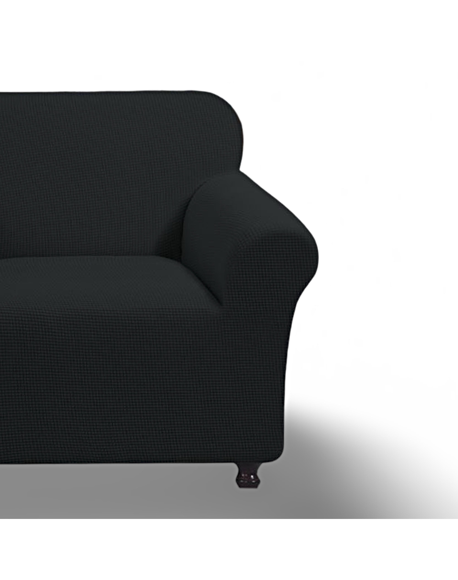 FUNDA PARA SOFA CUADRILLE DE 3 CUERPO NEGRO - 2