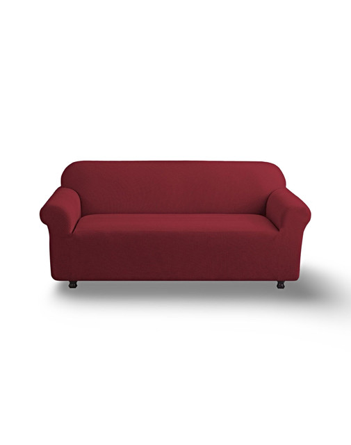 FUNDA PARA SOFA CUADRILLE DE 3 CUERPO BURDEO - 1
