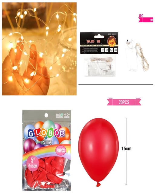 CAJA CON DECORACION LOVE SAN VALENTIN BLANCA - 2