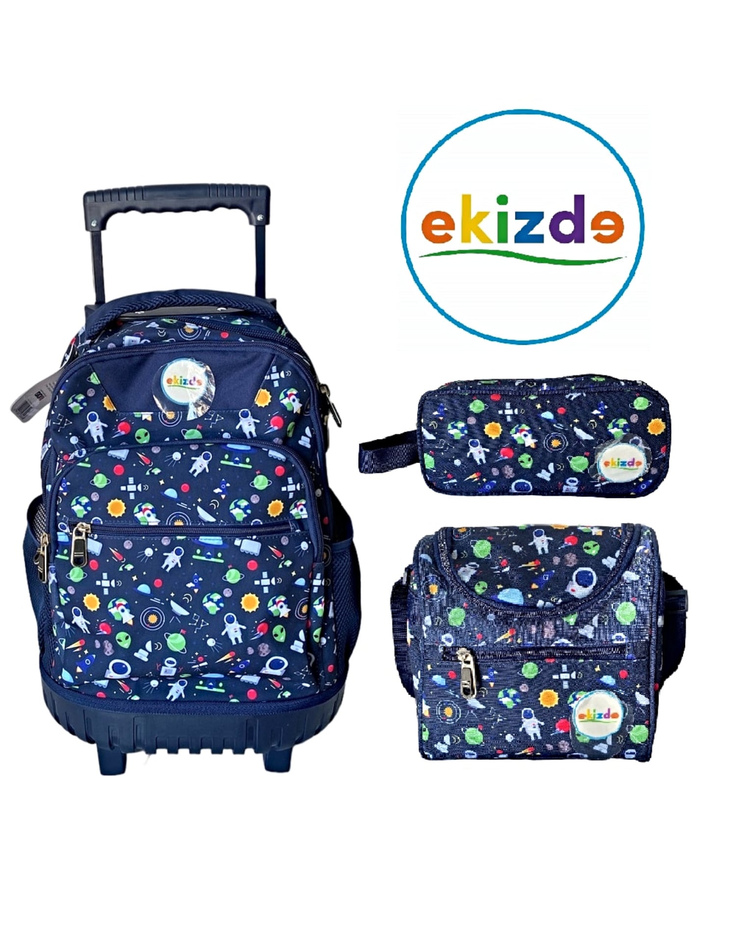 PACK MOCHILA ESCOLAR  3 PCSZ  EQUIZDE SPACE - 1