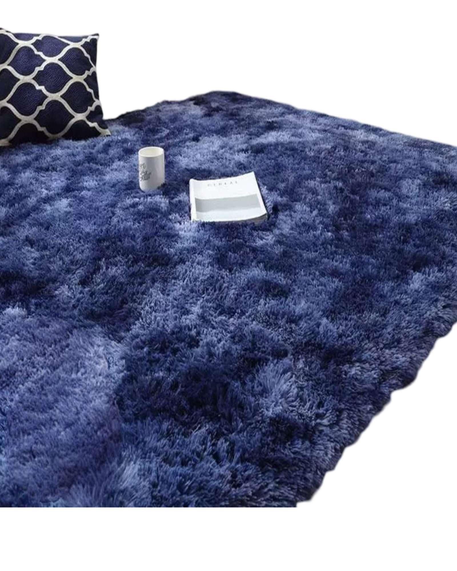 ALFOMBRA PELUDA 180X200 AZUL - 2